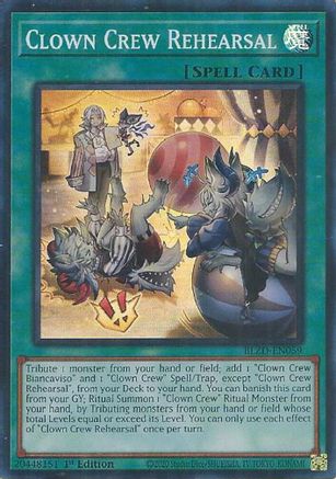 Clown Crew Rehearsal [BLZD-EN059] Super Rare - Blazing Dominion - Card Brawlers | Quebec | Canada |