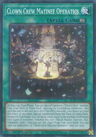 Clown Crew Matinee Operatics [BLZD-EN060] Common / Short Print - Blazing Dominion - Card Brawlers | Quebec | Canada |