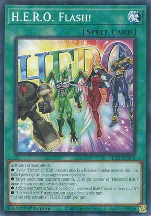 H.E.R.O. Flash! [BLZD-EN068] Common / Short Print - Blazing Dominion - Card Brawlers | Quebec | Canada |