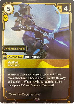Ashe - Focused (169/219) - Riftbound Organized Play Promotional Cards Foil - Riftbound Organized Play Promotional Cards - Card Brawlers | Quebec | Canada |