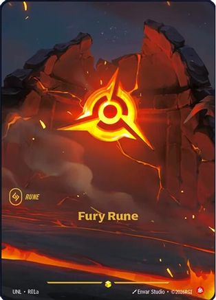 Fury Rune (Alternate Art) (R01a) - Unleashed Foil - Unleashed - Card Brawlers | Quebec | Canada |