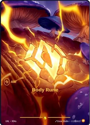 Body Rune (Alternate Art) (R04a) - Unleashed Foil - Unleashed - Card Brawlers | Quebec | Canada |
