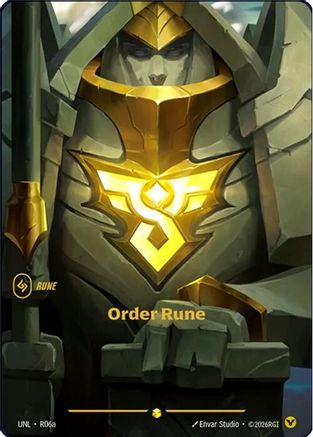 Order Rune (Alternate Art) (R06a) - Unleashed Foil - Unleashed - Card Brawlers | Quebec | Canada |