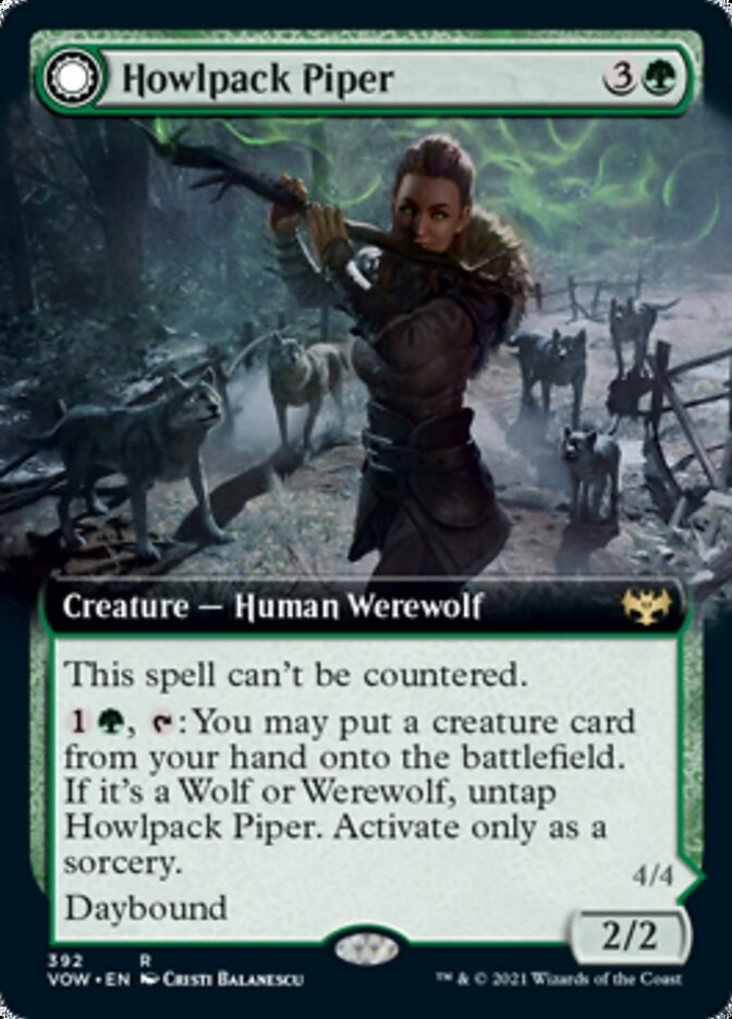 Howlpack Piper // Wildsong Howler (Extended Art) [Innistrad: Crimson Vow] - Magic: The Gathering - Card Brawlers | Quebec | Canada |