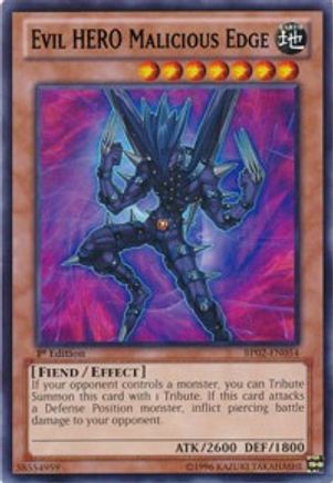 Evil HERO Malicious Edge [BP02-EN054] Rare - Yu-Gi-Oh! - Card Brawlers | Quebec | Canada |