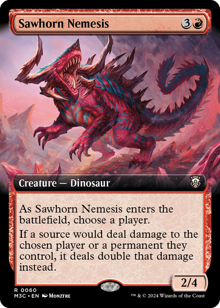 Sawhorn Nemesis (Extended Art) [Modern Horizons 3 Commander] - Magic: The Gathering - Card Brawlers | Quebec | Canada |