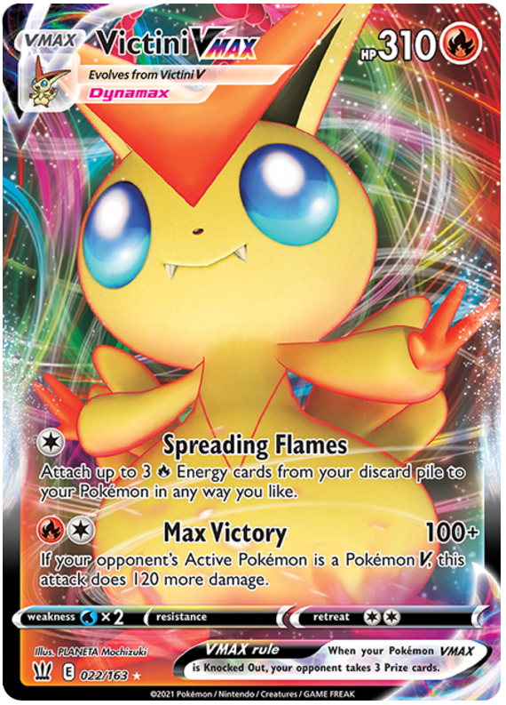 Victini VMAX (022/163) [Sword & Shield: Battle Styles] - Pokémon - Card Brawlers | Quebec | Canada |
