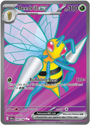 Beedrill ex (098/086) - Holofoil [ME04 Chaos Rising]