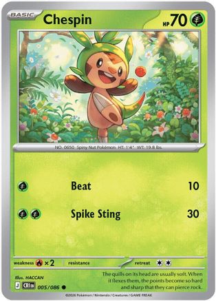 Chespin (005/086) [ME04 Chaos Rising]