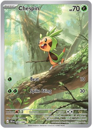 Chespin (087/086) - Holofoil [ME04 Chaos Rising]