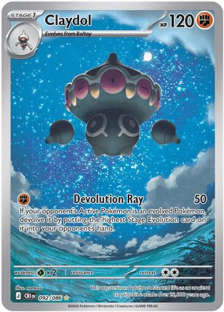 Claydol (092/086) - Holofoil [ME04 Chaos Rising]