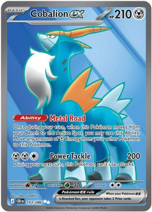 Cobalion ex (103/086) - Holofoil [ME04 Chaos Rising]