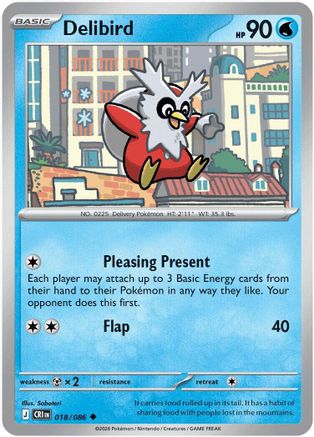 Delibird (018/null) [ME04 Chaos Rising]