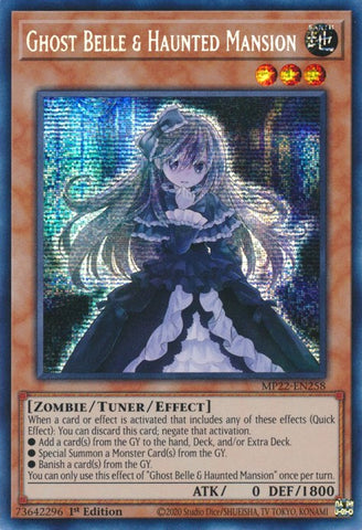 Ghost Belle &amp; Haunted Mansion [MP22-EN258] Prismatique Secret Rare 