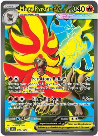 Mega Pyroar ex (099/086) - Holofoil [ME04 Chaos Rising]