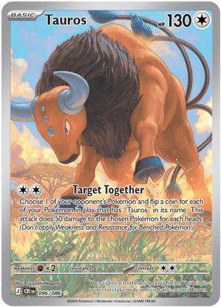 Tauros (096/086) - Holofoil [ME04 Chaos Rising]