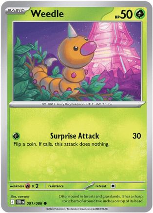 Weedle (001/null) [ME04 Chaos Rising]
