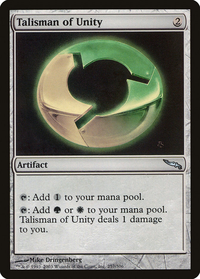 Talisman of Unity [Mirrodin] - Magic: The Gathering - Card Brawlers | Quebec | Canada |