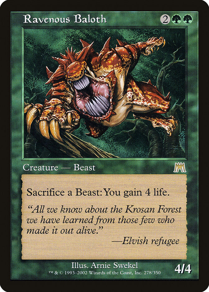 Ravenous Baloth [Onslaught] - Magic: The Gathering - Card Brawlers | Quebec | Canada |