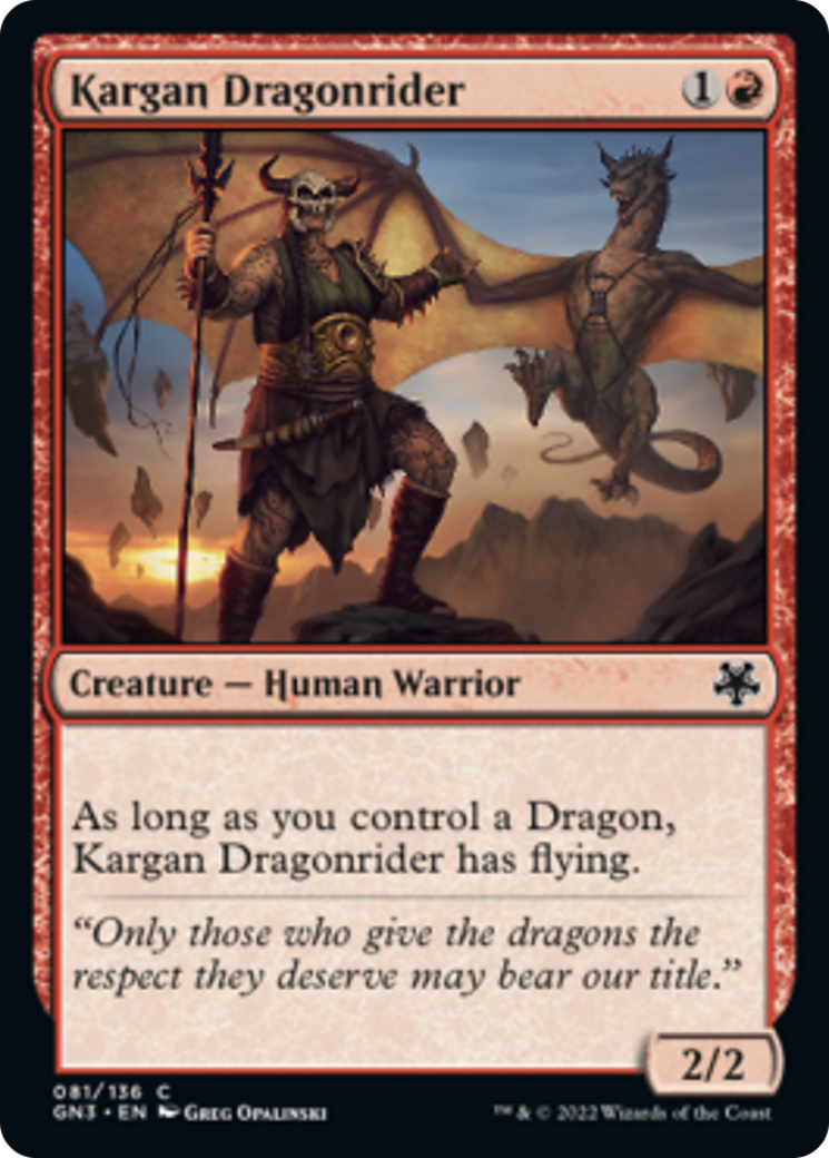 Kargan Dragonrider [Game Night: Free-for-All] - Magic: The Gathering - Card Brawlers | Quebec | Canada |