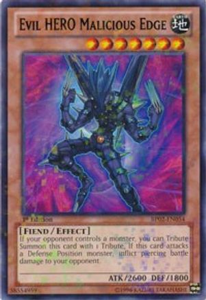 Evil HERO Malicious Edge [BP02-EN054] Mosaic Rare - Yu-Gi-Oh! - Card Brawlers | Quebec | Canada |