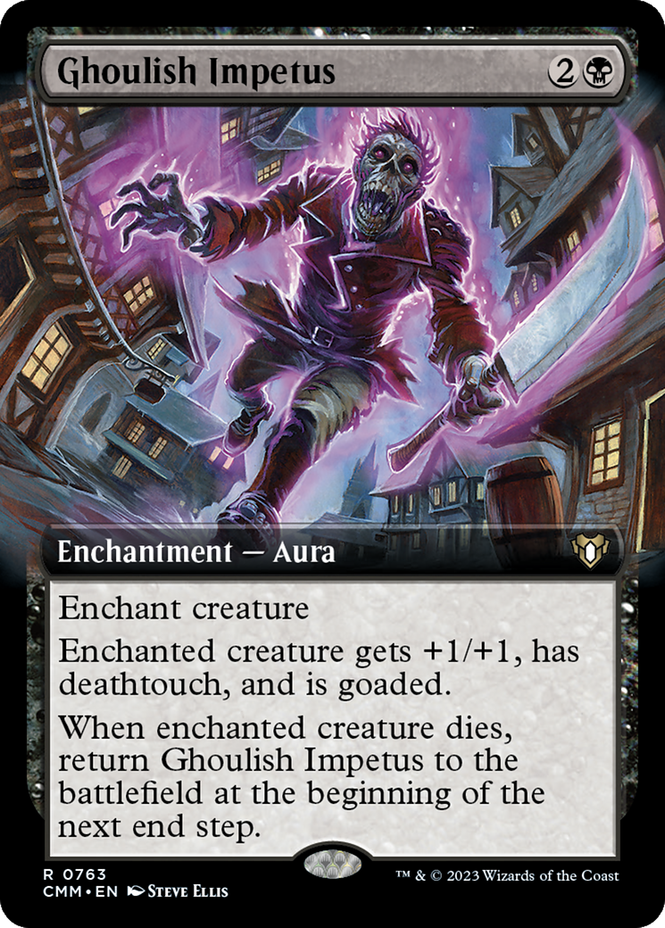 Ghoulish Impetus (Extended Art) [Commander Masters] - Magic: The Gathering - Card Brawlers | Quebec | Canada |
