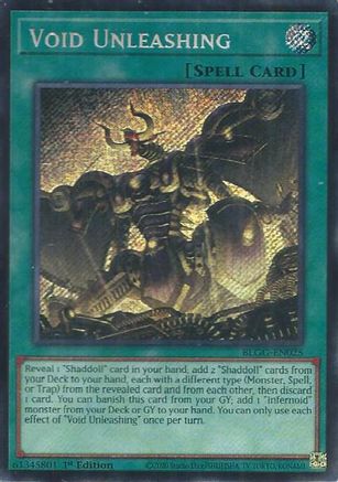 Void Unleashing (BLGG-EN025) Secret Rare
