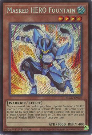 Masked HERO Fountain [BLGG-EN029] Secret Rare