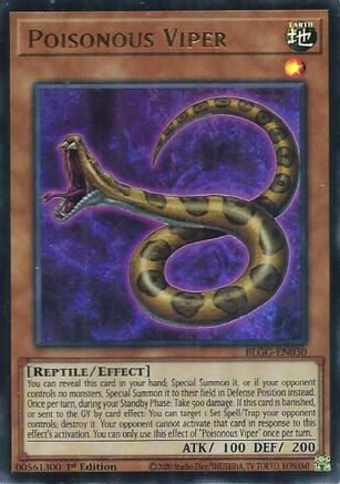 Poisonous Viper (BLGG-EN030) Ultra Rare