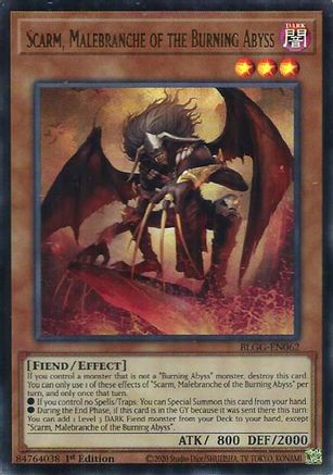 Scarm, Malebranche of the Burning Abyss (BLGG-EN062) Ultra Rare