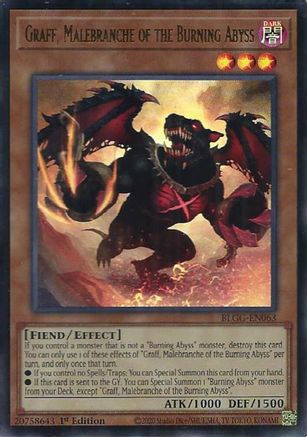 Graff, Malebranche of the Burning Abyss (BLGG-EN063) Ultra Rare