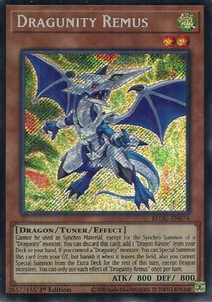 Dragunity Remus (BLGG-EN076) Secret Rare