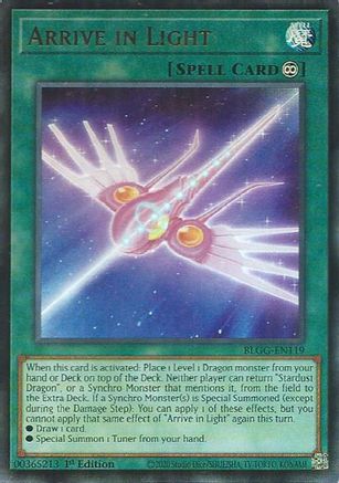 Arrive in Light (BLGG-EN119) Ultra Rare