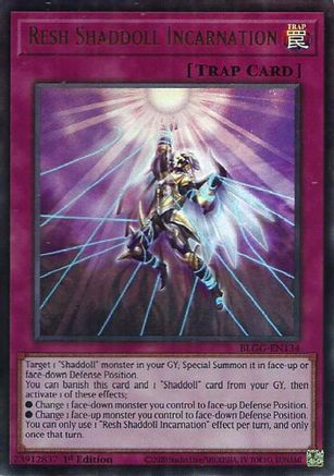 Resh Shaddoll Incarnation (BLGG-EN134) Ultra Rare