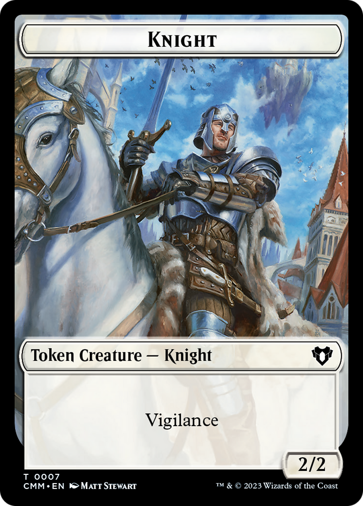 Knight Token [Commander Masters Tokens] - Magic: The Gathering - Card Brawlers | Quebec | Canada |