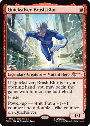 Quicksilver, Brash Blur (SSP-004) - Standard Showdown Promos Foil