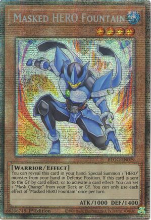 Masked HERO Fountain [BLGG-EN029] Starlight Rare