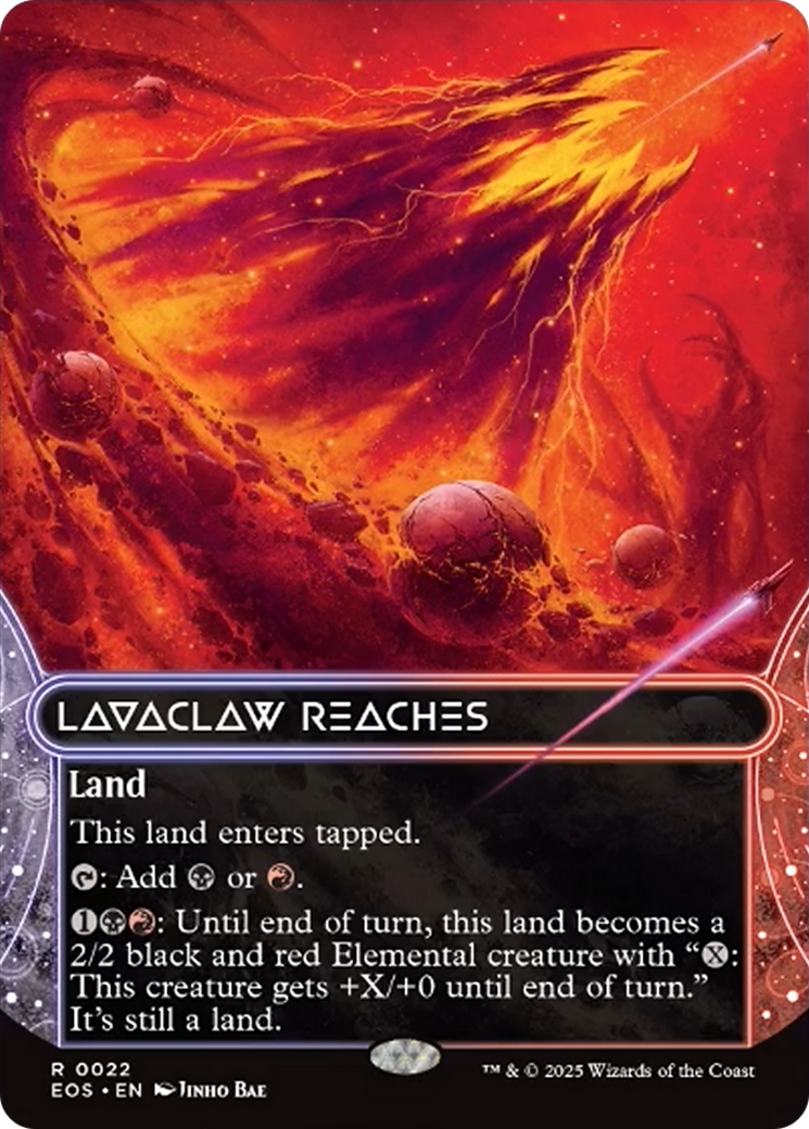 Lavaclaw Reaches (0022) (Borderless) [Edge of Eternities: Stellar Sights] - Magic: The Gathering - Card Brawlers | Quebec | Canada |