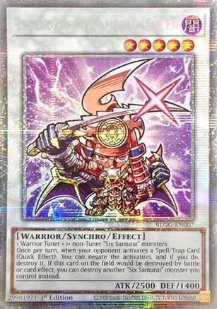 Legendary Six Samurai - Shi En [BLGG-EN007] Starlight Rare