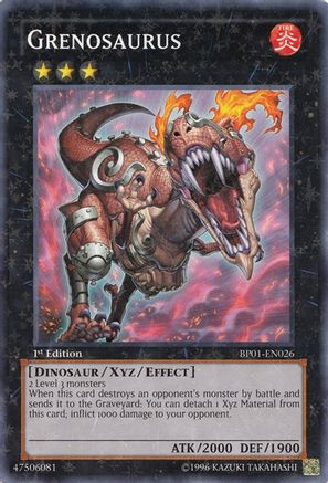 Grenosaurus [BP01-EN026] Starfoil Rare - Yu-Gi-Oh! - Card Brawlers | Quebec | Canada |