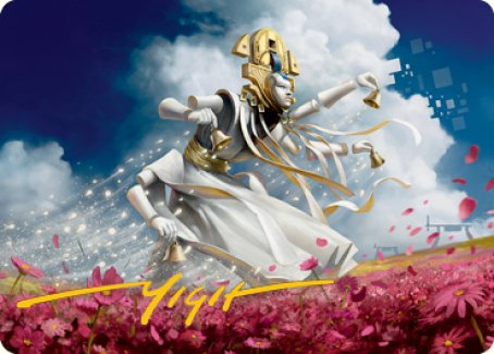 Myojin of Blooming Dawn Art Card (Gold-Stamped Signature) [Kamigawa: Neon Dynasty Art Series] - Magic: The Gathering - Card Brawlers | Quebec | Canada |