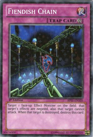 Fiendish Chain [BP01-EN105] Starfoil Rare - Yu-Gi-Oh! - Card Brawlers | Quebec | Canada |