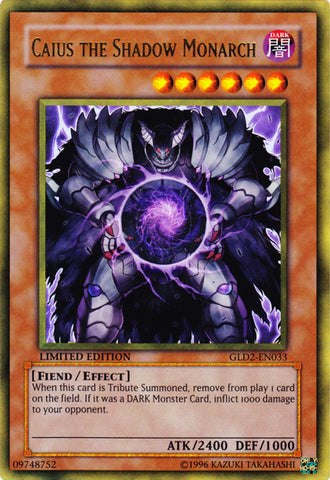 Caius the Shadow Monarch [GLD2-EN033] Ultra Rare - Yu-Gi-Oh! - Card Brawlers | Quebec | Canada |