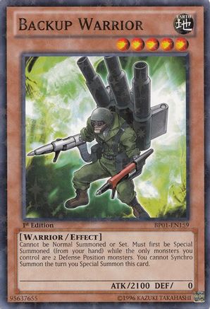 Backup Warrior [BP01-EN159] Starfoil Rare - Yu-Gi-Oh! - Card Brawlers | Quebec | Canada |