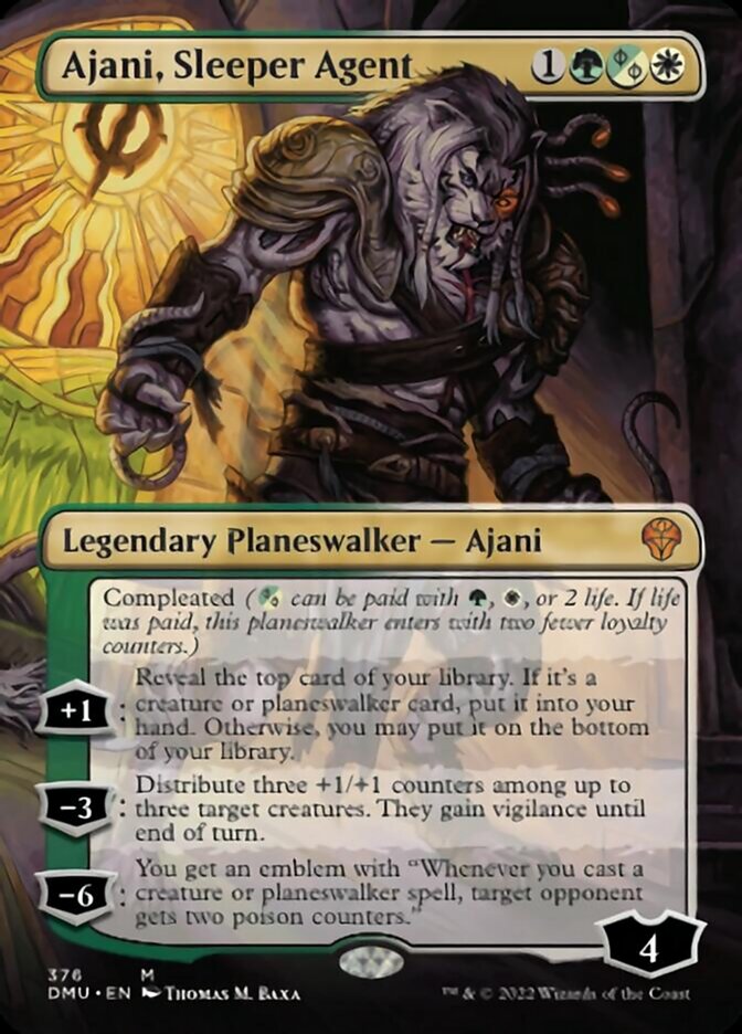 Ajani, Sleeper Agent (Borderless) (376) [Dominaria United] - Magic: The Gathering - Card Brawlers | Quebec | Canada |