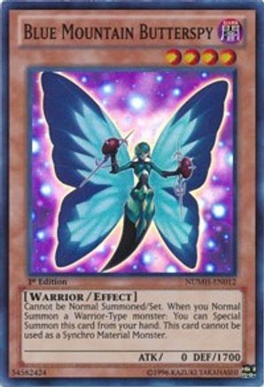 Blue Mountain Butterspy [NUMH-EN012] Super Rare - Yu-Gi-Oh! - Card Brawlers | Quebec | Canada |