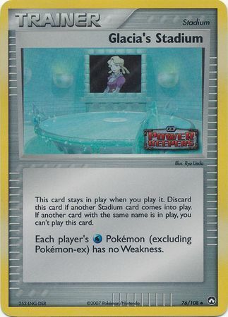 Glacia's Stadium (76/108) (Stamped) [EX: Power Keepers] - Pokémon - Card Brawlers | Quebec | Canada |