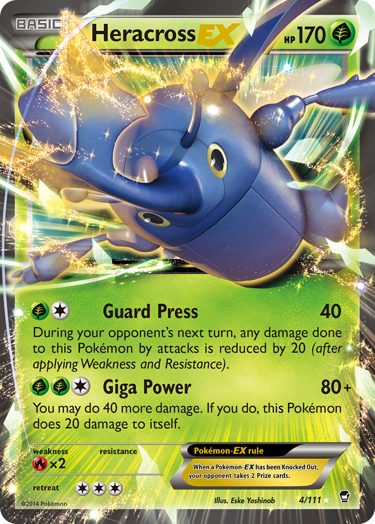 Heracross EX (4/111) [XY: Furious Fists] - Pokémon - Card Brawlers | Quebec | Canada |