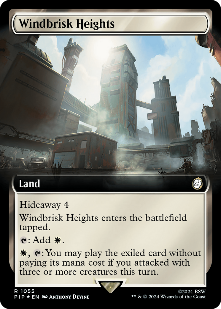Windbrisk Heights (Extended Art) (Surge Foil) [Fallout] - Magic: The Gathering - Card Brawlers | Quebec | Canada |