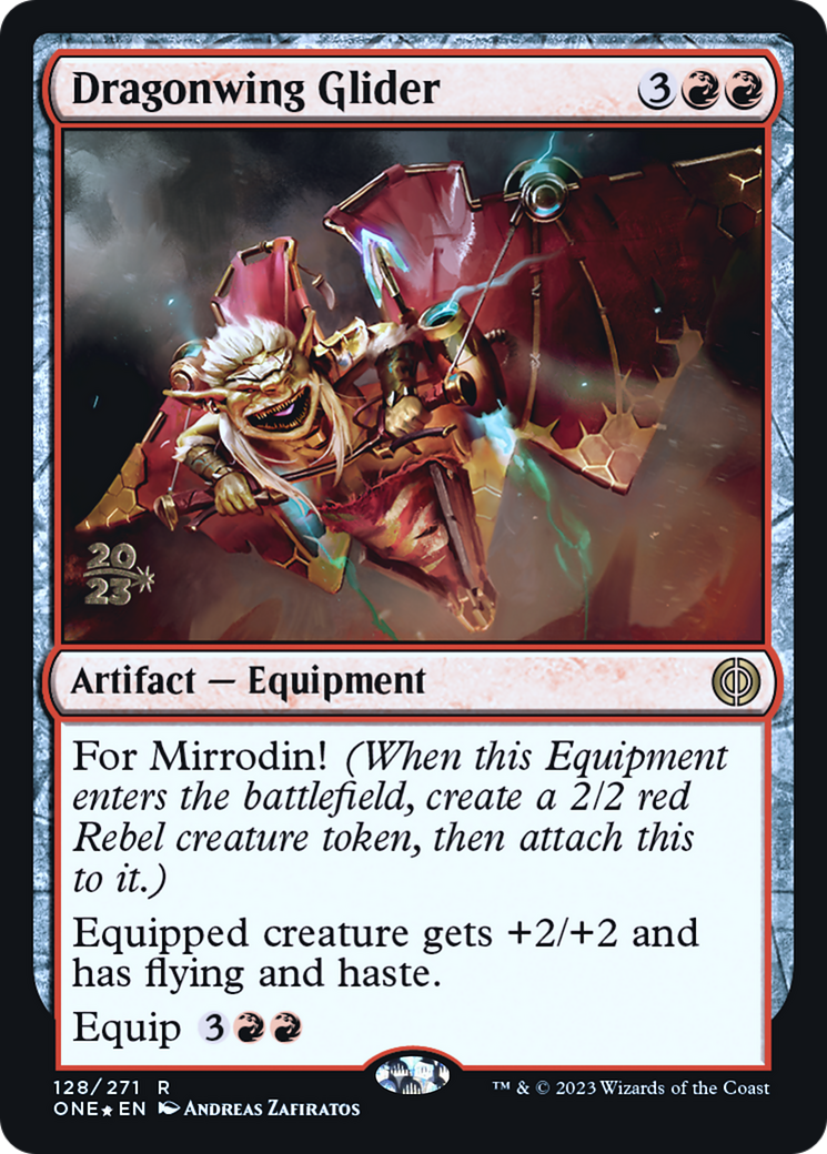 Dragonwing Glider [Phyrexia: All Will Be One Prerelease Promos] - Magic: The Gathering - Card Brawlers | Quebec | Canada |